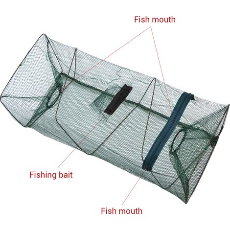 Tragbares Fischernetz, einziehbares Fisch- und Garnelennetz, Wurfnetz, Fischfalle, faltbares Fischernetz (1/5)