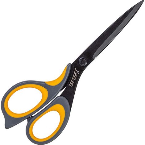 Deli Soft Touch Schere grau und orange 21 cm (1/3)