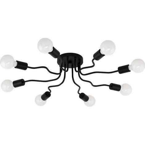 Plafonnier noir Orazio spider  - 97984