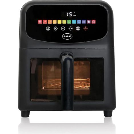 Rgv Freidora de aire caliente negra 6 litros 1700 W
