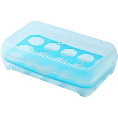 Eieraufbewahrungsbox mit 15 Fächern und Deckel, dickwandig und staubdicht, ideal für Küche und Kühlschrank (1/5)