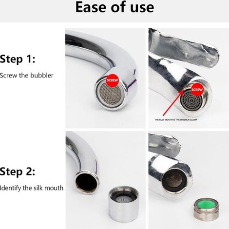 Kit d'adaptateurs de robinet 12 pièces – Argenté – 16-24mm – Pour tuyau d'arrosage et purificateur d'eau (1/2)