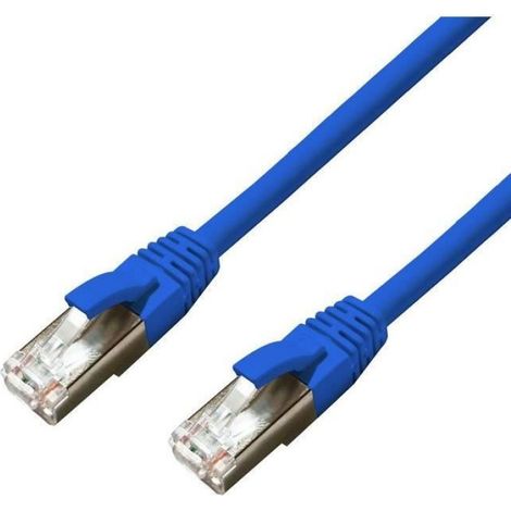 Câble Réseau - Cat6a - S-Ftp - Rj-45 Mâle/Mâle - 2 M - Bleu (1/3)