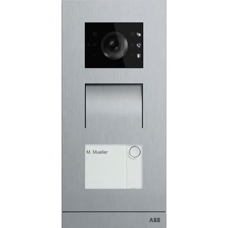Platine de rue IP 1 BP acier inoxydable 2TMA130010X0001 ABB H81381P1-S