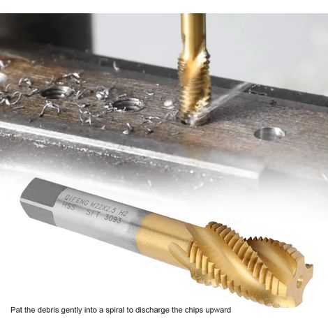 Taraud M222,5 mm pour machines à tarauder à spirale contenant du cobalt (1/5)
