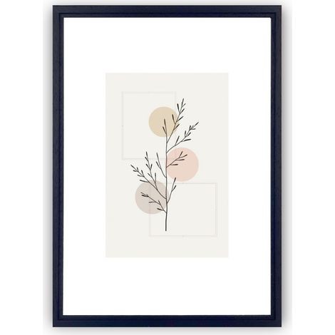 Klassischer Bilderrahmen Solo schwarz Klassischer Bilderrahmen One Art Solo 21x29,7 cm schwarz 1 Stück. (1/4)