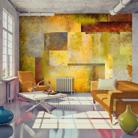 Papier Peint "Orange Hue of Art Expression" 70 x 100 cm (1/2)