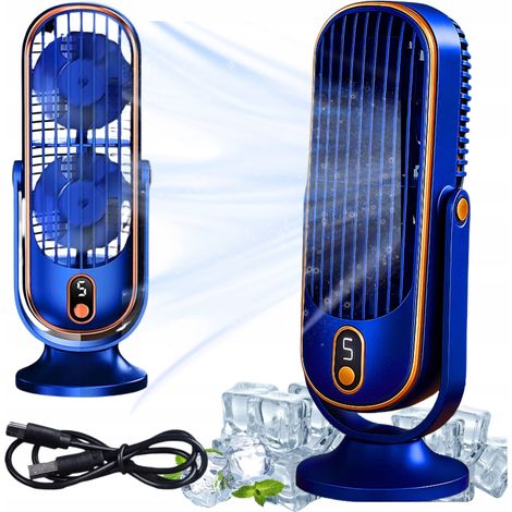 Ventilatore da tavolo/a piantana con 5 velocità, potente batteria da 4000 mAh, alimentazione USB. (1/5)