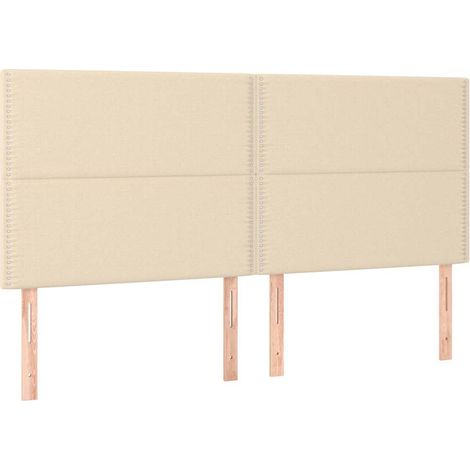 Maison Exclusive - Cabecero de cama de tela color crema 180x5x118 (1/5)