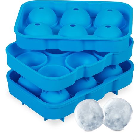 Juego de 2 moldes de silicona para cubitos de hielo
