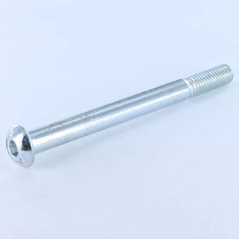 Vis métaux BHC (Tête Bombée Hexagonal creux) M10X110 Filetée sur 25 Classe 8.8 Clé de 6 HC6 Acier zingué-10 pièces