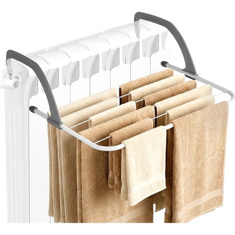 Radiator clothes drying rack metal white 51x34 cm 235492800 (1/5)