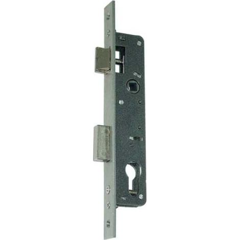 Cerradura 7411 28mm Cromada Palanca y Resbalón ISEO