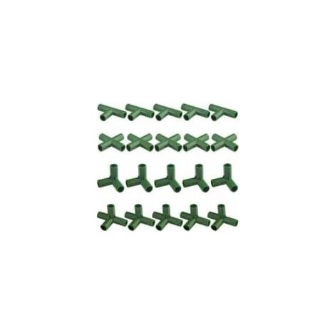 20 connettori per telaio da giardinaggio per impieghi gravosi per serre e piante da 11 mm, INHHUB (1/4)