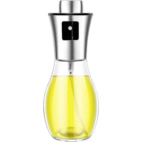 Vaporisateur d'huile, pulvérisateur d'huile d'olive 200 ml avec distributeur en acier inoxydable étanche, bouteille d'huile en verre pour barbecue/cuisine/salade [Classe énergétique A+++] (1/3)