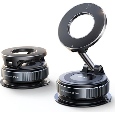 Car Phone Holder, Magnetic Suction Cup, 360° Metal Arm, MagSafe Compatible, for Dashboard (1/5)