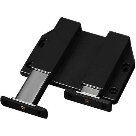 Loquet magnétique à double poussoir, robuste, à ouverture par simple pression, en ABS, à forte aspiration, pour porte de placard ou tiroir de cuisine. (1/5)