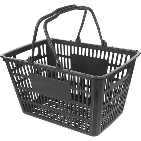 Cestino per la spesa pieghevole con comode maniglie – Ideale per supermercati, negozi o attività commerciali al dettaglio – Leggero e robusto