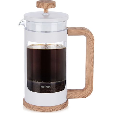 Cafetera de piston de cristal whiteline 400 ml