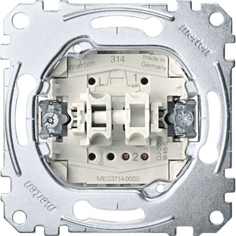 Interruptor merten meg3714-0000 10 A 250 V acero inoxidable