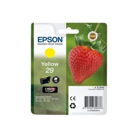 Epson Strawberry C13T29844012 cartucho de tinta 1 pieza(s) Original Rendimiento estándar Amarillo