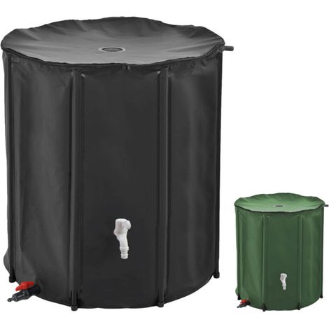 Récupérateur d'eau de pluie pliable 200 L – Résistant aux intempéries – ABS et tissu PVC – Installation facile sur surface stable (1/5)