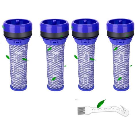 Lot de 4 Filtres Pré-Moteur pour Aspirateur Dyson DC37 DC33C DC39 DC28C DC53 92341301, lavables Pre Motor Filtres pour aspirateur Dyson, 4 filtres et 1 outil de nettoyage(DC39) (1/5)