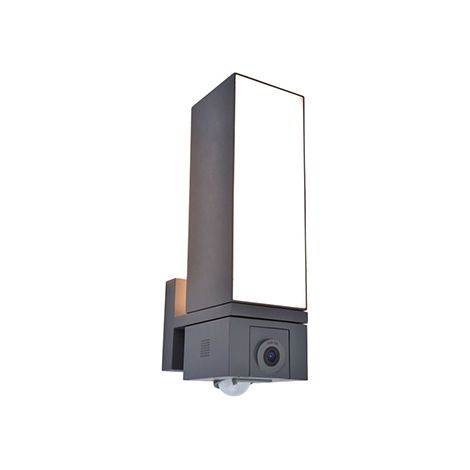 Applique esterna LED 17W con camera Cuba Lutec antracite (1/2)
