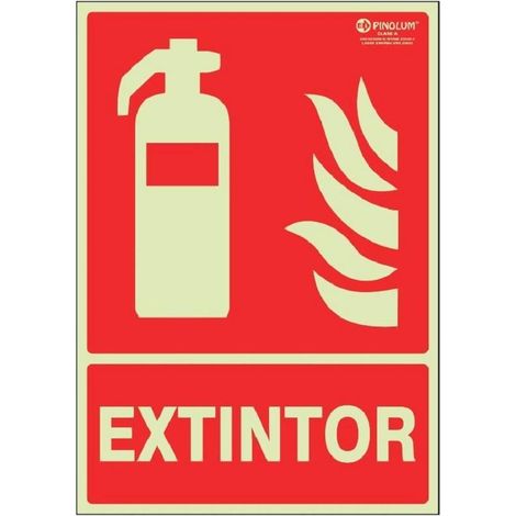 DUVER señal de extintor. plástica. 297 x 210 mm ,