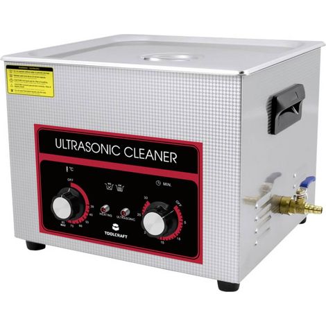 TOOLCRAFT USC-1500 Lavatrice ad ultrasuoni Forniture per ufficio, Gioielli, laboratorio 360 W 15 l con riscaldamento, c (1/5)