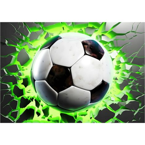 Papier peint 3D avec motif football pour enfants, décoration murale pour chambre d'enfant – 150 x 105 cm Wallarena (1/4)