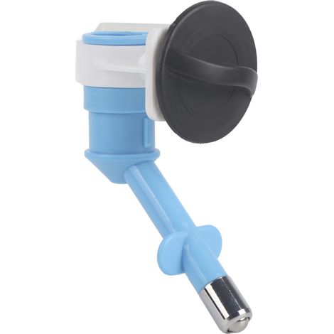 Mangeoire pour chien en ABS, buse anti-fuite suspendue, tête d'eau potable, accessoire fournitures pour animaux de compagnie (bleu) (1/5)