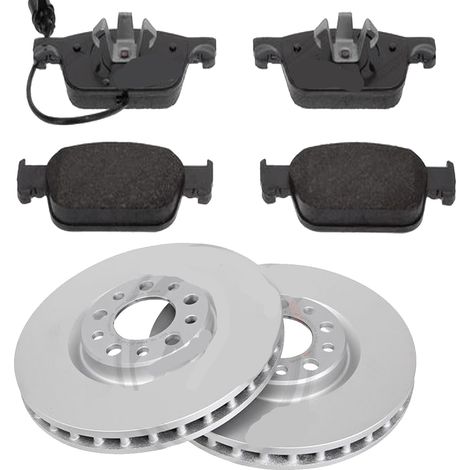 KIT FRENI ANTERIORI compatibile con AUDI A5 (F53,F5P,F57,F5E,F5A,F5F) - DISCHI + PASTIGLIE OEM: FDB4871 / 18551 , 18559 , 17862 /SOSTITUZIONE DIRETTA/BASSA POLVERE/SILENZIOSO (1/5)