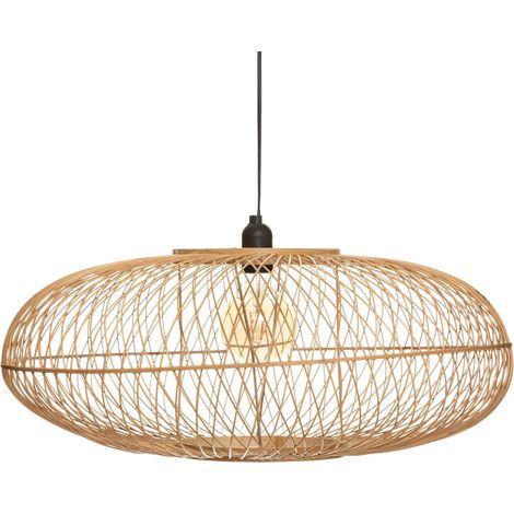 Lámpara de suspensión «Loren» - bambú D60 cm - Atmosphera créateur d'intérieur (1/5)