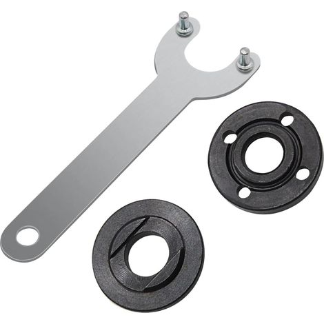 Juego de brida de respaldo y tuerca de seguridad para amoladora de 5/8"-11, llave de compensación metálica para Bosch Dewalt, repuesto negro 224399-1, 193465-4, 224568-4 (1/5)