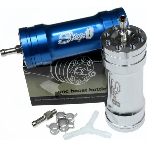 Bouteille de suralimentation / boîte à gaz Stage 6, chromée