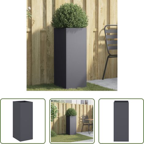 Jardinière anthracite -  Jardinière anthracite 32x29x75 cm acier (1/5)