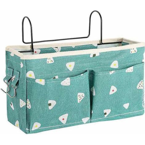 SHINING HOUSE Nachttischtasche, Triomphe Nachttisch-Aufbewahrungstasche, Etagenbett-Tasche, Betttaschen-Organizer, Nachttisch-Hänge-Organizer, Aufbewahrungstasche, für Handys, Bücher, Kleidung (1/3)