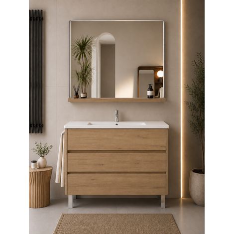 Meuble de salle de bain avec vasque ORIGENBATH IMPERIA sans miroir 100x45 cm estepa