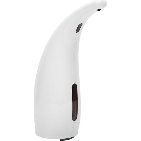 Dispenser automatico di sapone da 300 ml, con sensore a infrarossi senza contatto, per il lavaggio delle mani in cucina, bagno e ufficio, colore bianco. (1/5)