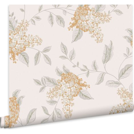 Laura Ashley Portland Vliestapet Fern Apricot 10mx52cm (1/4)
