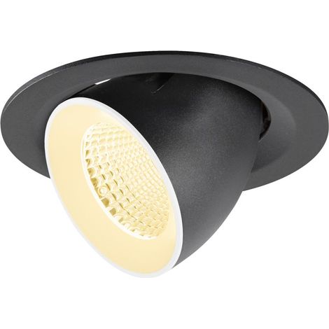 Spot encastré NUMINOS® GIMBLE M intérieur 3000 K 40° noir / blanc - SLV - 1009563