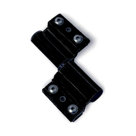 Cerniera per porte FAPIM in alluminio pesante - nero ral 9005 - per set di 17 - 5681/37 (1/2)