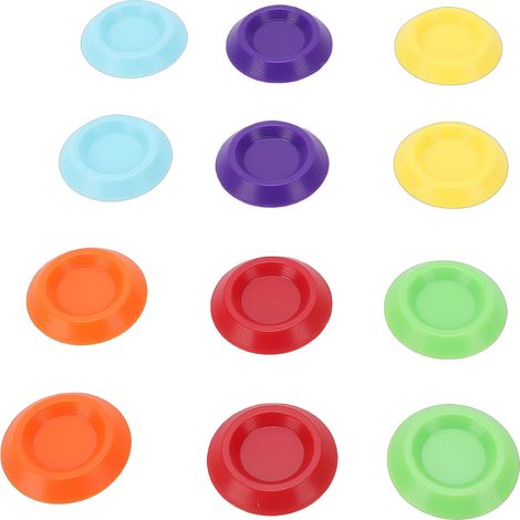 12 pièces mini bacs à nourriture en plastique multicolore 1.3 pouce pour cloportes collemboles petits invertébrés (1/5)