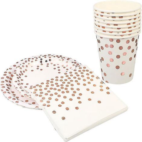 Pappteller mit Polka-Dots (44 Stück) (1/3)