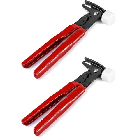 Outil de poids de roue, 2 pack de roues équilibrant le poids de poids de la pince à chrome vanadium acier, rouge (1/5)