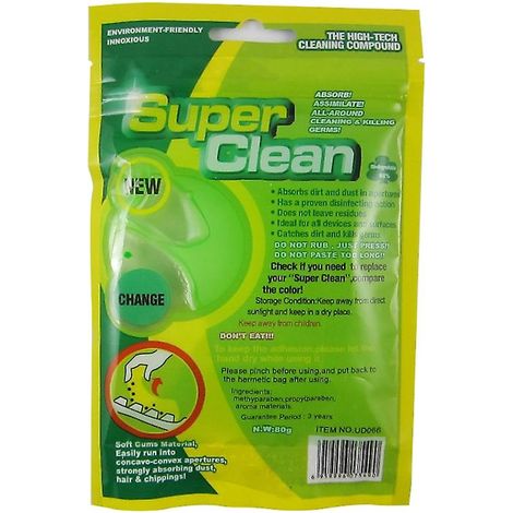 Gel nettoyant pour grilles d'aération de voiture, nettoyant pour clavier, adhésif, dépoussiérant universel (1/5)