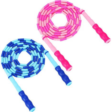 Corde à Sauter Perles - Réglable en Longueur - Sans Enchevêtrement - Pour Enfants Adultes Débutants - Intérieur Extérieur - 1 Pièce (1/5)