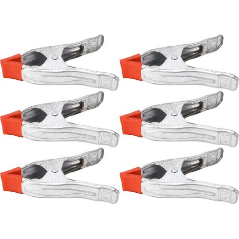 Lot de 6 mini pinces à ressort métalliques robustes en forme de A pour le travail du bois et la photographie (15 cm). (1/5)