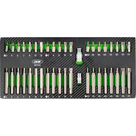 -CAHERSA- Puntas de Atornillador JBM Set 42 Pz 54158